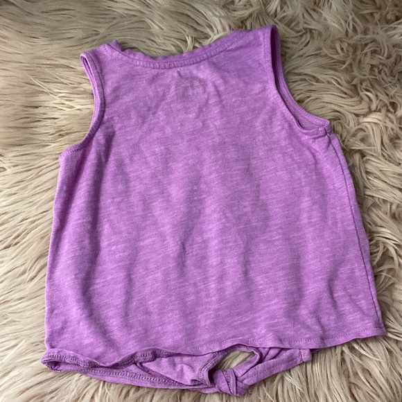 Girls Purple Tie Tank - Picture 2 of 3